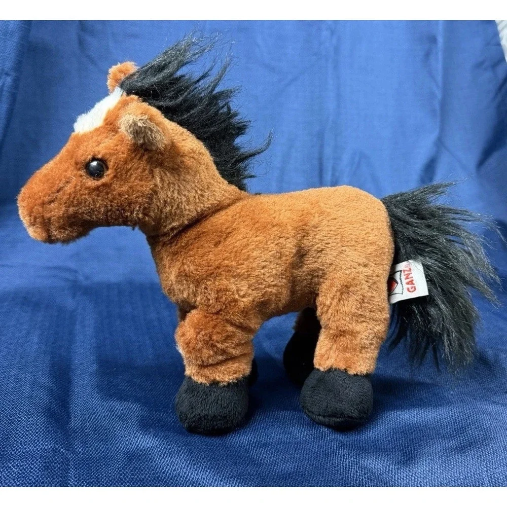 Ganz Brown Arabian Horse Plush HM101 Stuffed Animal Brown Pony Webkinz NO CODE